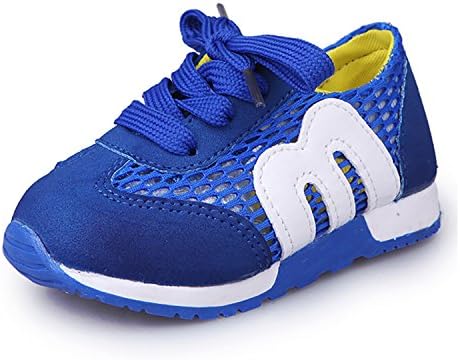 Doyola Kids boys girls Light Weight Lace-Up Breathable Sneakers For Running(Sole size 26=EU25=US8.5M)