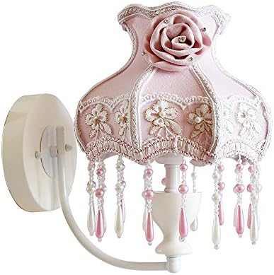 Pink Wall Lamp Bedside Lamp European Wall Lamp Children Bedroom Lamp Romantic Pink Rose Girl Fashion Lovely Wall Lghts