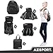 AZSPORT Foldable Backpack, Black