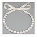 Bridal Headbands for Wedding Women Rhinestone Headdress with Ribbon Silver