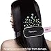 Hair Straightener Brush Ceramic Heating LCD Digital Hair Straightening Brush Adjustable Temperature