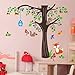 Toprate (TM) 150 x134cm Nursery Forest Animals Birds Fox Squirrel Mushrooms Trees Wall Art Stickers Decal for Nursery Home Decor Boys and Girls Children Courtyard Baby Room
