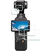 ULBTER Lens Screen Protector for DJI Osmo Pocket 3 [2+2Pack], Tempered Glass Cover 0.3mm 9H Hardness Anti-Scrach Anti-Bubble
