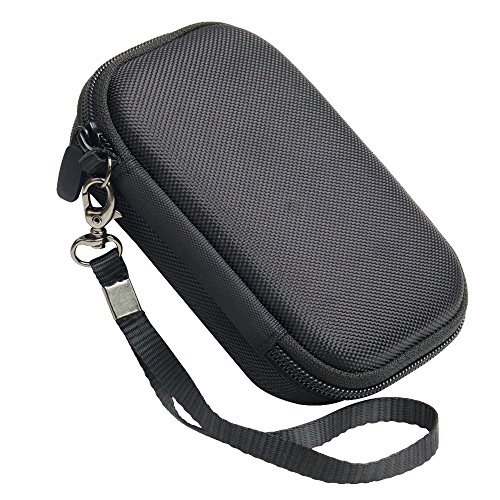 WGear Feature Designed Semi-Hard Case for RAVPower Portable Chargers 16750 RAVPower 16750mAh External Battery Pack, mesh Pocket for Cable, Fastening Elastic Strap, Wrist Strap (Ballastic Black)