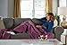 Sunbeam Heated Throw Blanket | Arctic Plush, 3 Heat Settings, Eggplant - TSA8TS-X402-13A00