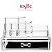 Acrylic Countertop Storage Makeup Organizer - Womens Nail polish make up brushes lipstick cosmetic brush jewelry holder with spacious bottom drawer counter display container for any vanity great gift!
