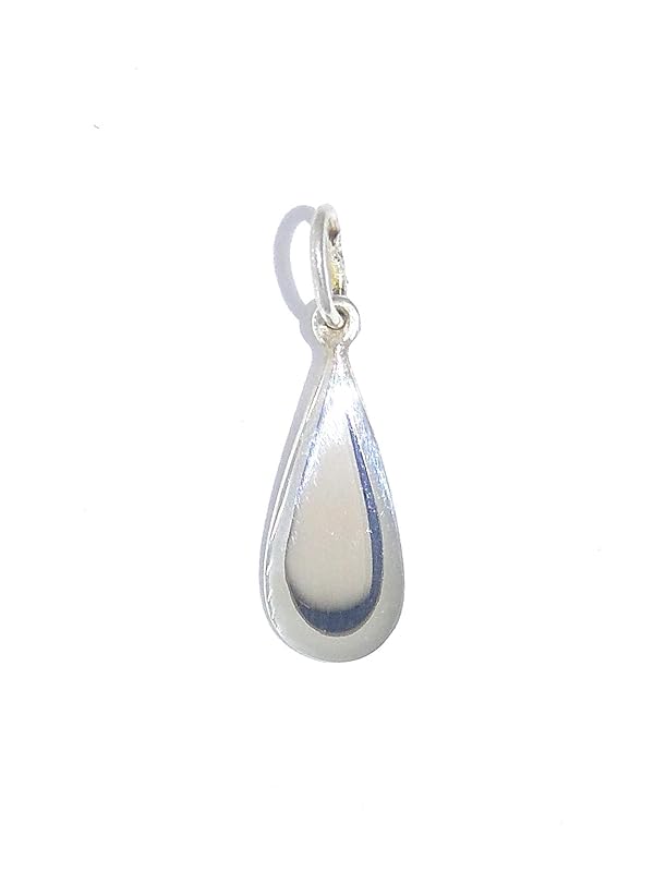 Silberanhänger Glanz Tropfen gedreht schmal nickelfrei Anhänger Sterling 925 Silber