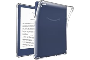 HOTBAG Clear Kindle Case for 6" Kindle 11th Generation 2022 and 2024 Release - TPU Back Cover, Lightweight Slim Soft Clear Kindle Cover for 6 inch Kindle 2022/2024 e-Reader (Not Fit 11th Gen 2021)
