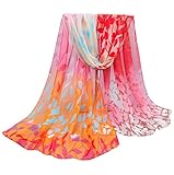 Women Autumn Winter Scarf; Lady Chiffon Silk Scarves Vovotrade (Orange)