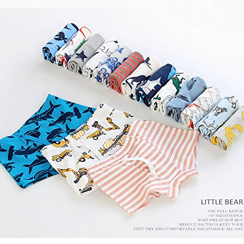 HLMBB Boys Boxer Briefs Toddler Boy Underwear Training Shorts Cotton 2T