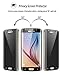 Galaxy S6 Edge Plus Privacy Screen Protector , YCFlying Anti-Spy 3D Curved Tempered Glass [Anti-Scratch] [Full Coverage] Screen Protector for Samsung Galaxy S6 Edge Plus -Black (Not for S6 Edge)