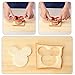 Mickey Mouse Cookie Cutter for kids, Ertek Dinosaur Minnie Mouse Sandwiches Cutter Stainless Steel for Cakes, Bread and Cookie-Bonus Round Shape and Small Mickey Mouse Biscuit Cutters(pack of 4)