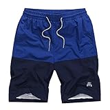 SILKWORLD Men's Swim Trunks Mesh Lining Beach Shorts with Pockets