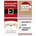 Big Dot of Happiness Funny Jolly Santa Claus - Christmas Party Decorations for Women and Men - Wine Bottle Label Stickers - Set of 4
