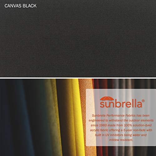 California Umbrella 6' Sq Wooden Market Umbrella, Push Open Pin Stop