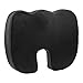 Seat Cushion,Cool-Shop Chair Seat Cushion Orthopedic Coccyx Cushion Seat Pillow for Back Pain Relief and Sciatica And Tailbone Pain-Ideal for Office Chair（Black）