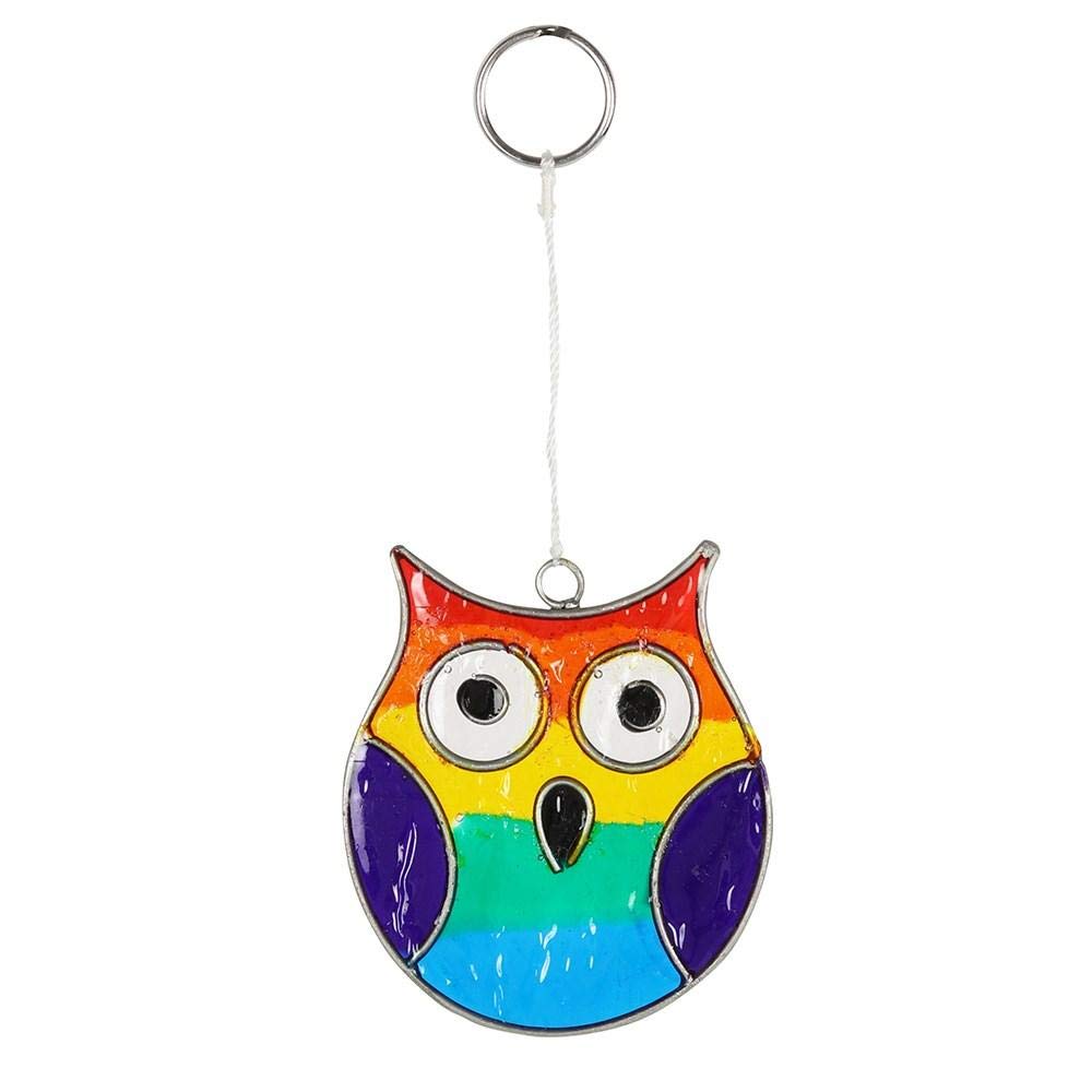 something different Rainbow Owl Suncatcher