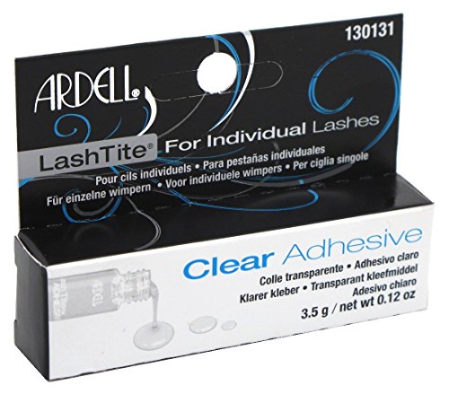 Ardell Lashtite Adhesive Clear 0.125 Ounce Bottle (Black Package) (3.7ml) (6 Pack)