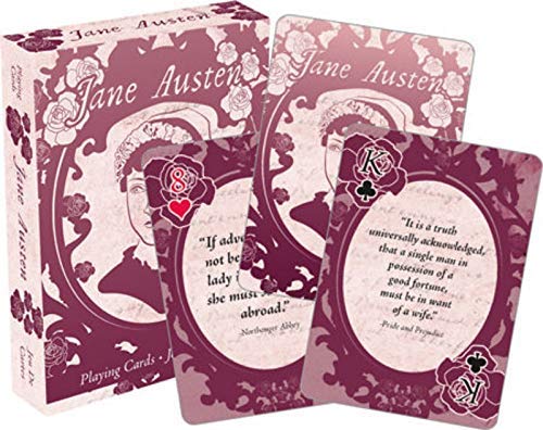NM Jane Austen Quotes Playing Cards - Tabletop Game - 52 Count - All Ages - English - Card Game
