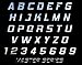 Boat & Jetski Registration Numbers - Domed/raised Decal (16 Pcs) Plain Chrome / Master Series Font Style