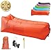 Upgraded 2019 Giant Inflatable Lounger Chair Hangout Sofa with 10 Useful Accessories in 8 Fun Colors! Waterproof Inflatable Couch Bed for Indoor, Outdoor, Pool, Beach, Camping and More!