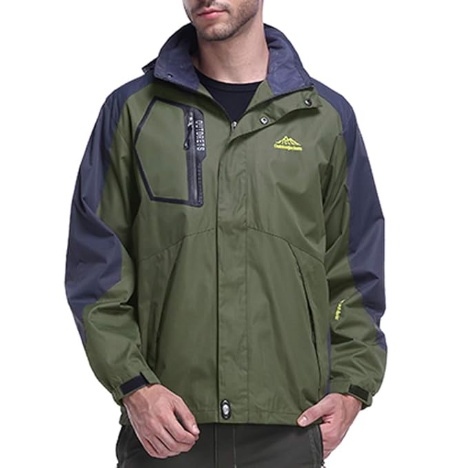 Qmber Paar Softshelljacken Wasserdicht Regenjacken Übergangsjacken Outdoorjacke Parka Mit Kapuze Herbst Freien Mantel Winddic
