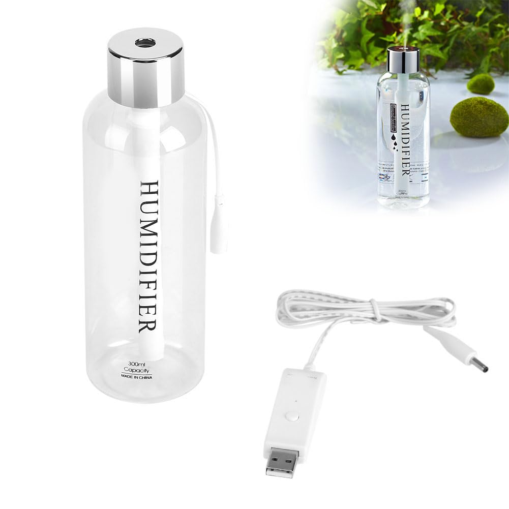 Photo 1 of CYTGOUPER 300ml Air Humidifier,Mini Water Bottle Car Humidifier,USB Super Quiet Water Bottle Humidifiers Portable for Travel Office Car Baby Bedroom Desk Study(1)