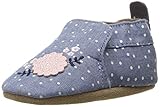 Robeez Girls' Soft Soles, Bouquet Chambray, 6-12 Months M US Infant