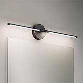 Coinmit Modern Bathroom Vanity Light Bar 28inch,5000K Black LED Vanity Lighting Fixture Bathroom Sconce 360° Rotate