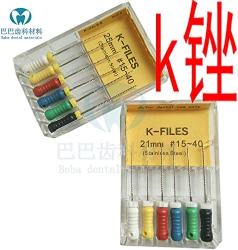 Dental Instruments Stainless Steel K Files Root Cannal Endo Files niti K Files(21MM,15-40#)