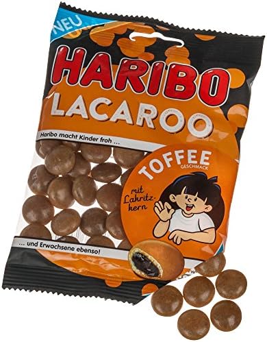 Haribo Lacaroo Toffee liquorice dragees 125g