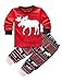 SPECOOL Family Matching Christmas Pajamas Set For Kid Mom And Dad Deer Striped Sleepwear Outfits Nice Christmas gift