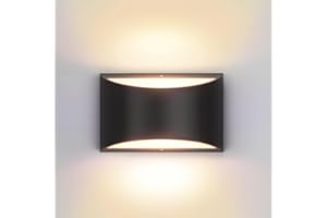 Modern Wall Sconces,Black Indoor Wall Light 10W Aluminum LED Wall Sconce Up and Down Wall Mount Light for Indoor Outdoor Home