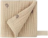 Aloonii 5 Pack Luxury Muslin Squares Small Baby Burp Cloths Peach view 6