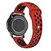 KADES Galaxy Watch 46mm Bands, Gear S3 Bands, 22mm Universal Replacement Strap with Quick Release Pin Compatible for TicWatch Pro, Amazfit Stratos Smart Watch (Red Black)