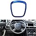 Trapezoid Car Steering Wheel Sticker Aluminum Body Emblem Trim Fit for Audi A3/A4L/A6L S4/Q3/Q5 (Blue)