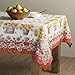 Maison d' Hermine Table Cloth Rectangle Table 100% Cotton 54 x 72 Inches Tablecloth Reusable Decorative Everyday Use for Dining Room, Farmhouse, Home, Party, Festive & Wedding - Bagatelle