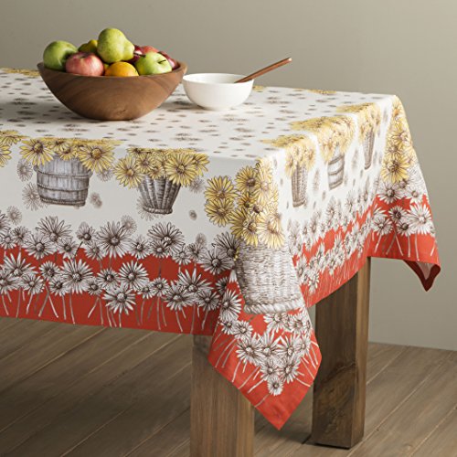 Maison d' Hermine Bagatelle 100% Cotton Tablecloth 60 - Inch by 120 - Inch
