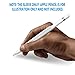 FRTMA Compatible with Apple Pencil Magnetic Sleeve, Soft Silicone Holder Grip Compatible with Apple iPad Pro Pencil, Ivory White (Apple Pencil Not Included)