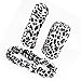 car interior handle three-piece - SODIAL(R) White Leopard Prints Car Gear Shift Knob Handbrake Mirror Cover 3 Pcs