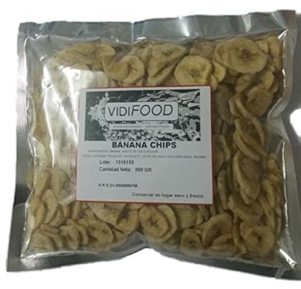 Getrocknete Bananen Chips - 500g