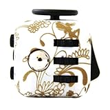 Deluxe Fidget Cube - Gold Doodle Design - Fidget toys for Kids - Adults - Limited edition style - High Quality - While stocks last