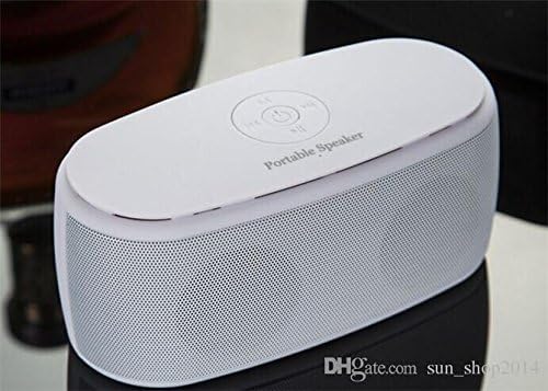 Bluetooth Speakers - Wireless Speaker - Design w/ Handsfree Mic + TF Card Reader - XtRA BASS enabled (White) iHalas
