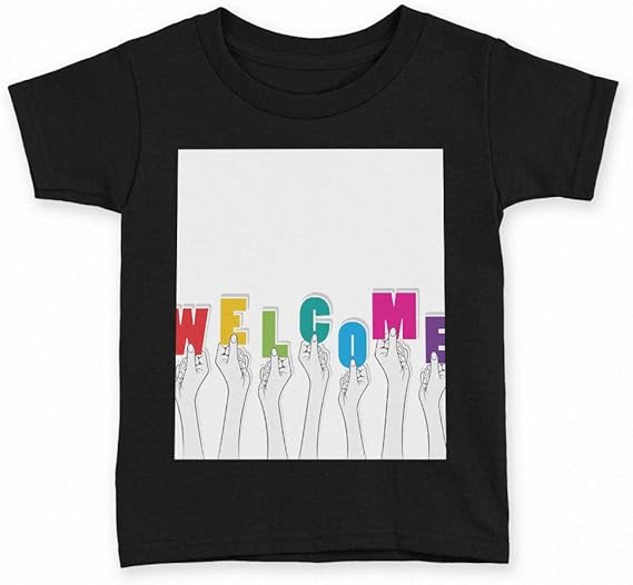 Amazon Igsticker プリント Tシャツ キッズ 子供 100 サイズ Size おしゃれ クルーネック 黒 ブラック T Shirt 英語 文字 カラフル Tシャツ カットソー 通販