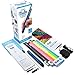 3Doodler Create+ 3D Printing Pen for Teens, Adults & Creators! - Marine Blue (2019 Model) - with Free Refill Filaments + Stencil Book + Getting Started Guide