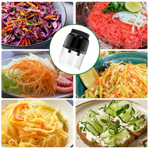 Vegetable Spiralizer – Spaghetti Zucchini Machine 4 in 1 Manual Vegetable Cutter – Vegetable Cutter Spiralizer for Zucchini Noodles/Carrot Spaghetti/Cucumber Tagliatelle