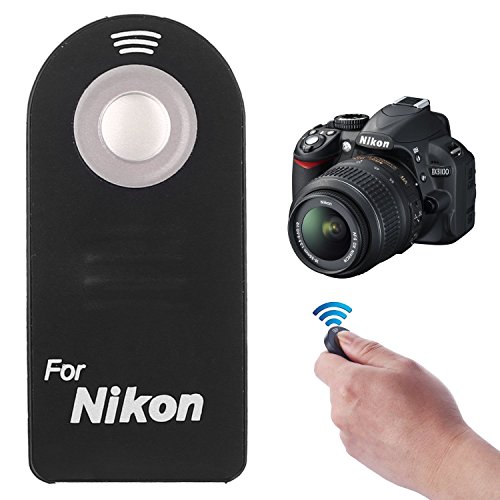 WAAO Ultra Slim Wireless IR Remote Control Replacement ML-L3 for Nikon DSLR SLR Cameras Camcorders