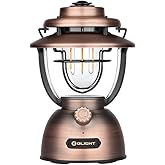 OLIGHT Olantern Classic 2 Pro APP Control Camping Lantern, 300 Lumens LED Rechargeable Lamp Flashlight with Dual Light Sources for Hurricane, Emergency, Hiking, Home Decor (Vintage Copper)