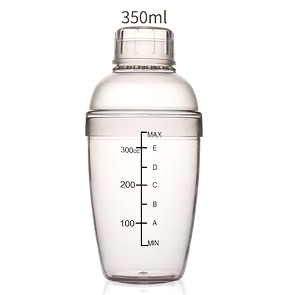 Starter Resin Shaker Milk Tea Cup with Scale, Clear Bottle for Milk Tea