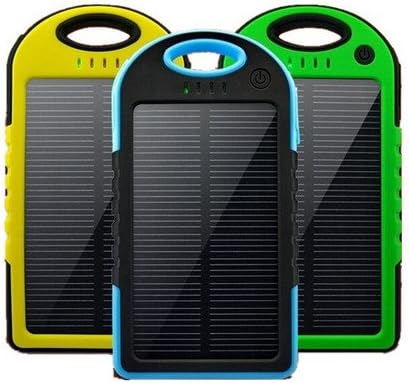 SolCharged Solar Charger || Weatherproof 4000mAh Power Bank (Yellow Trim)
